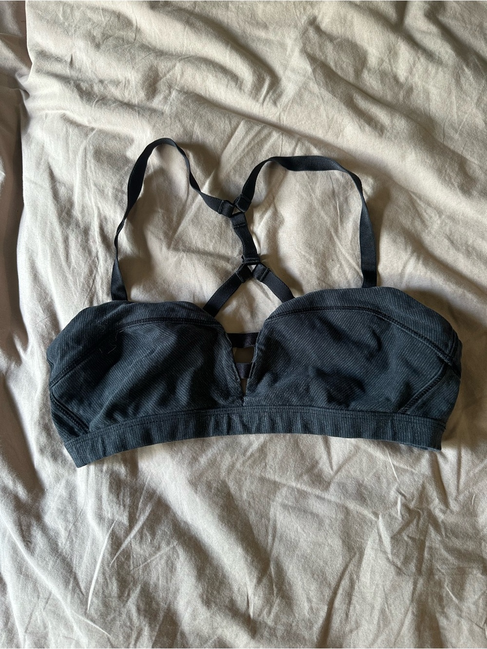 lululemon athletica Black Strappy Sports Bralette